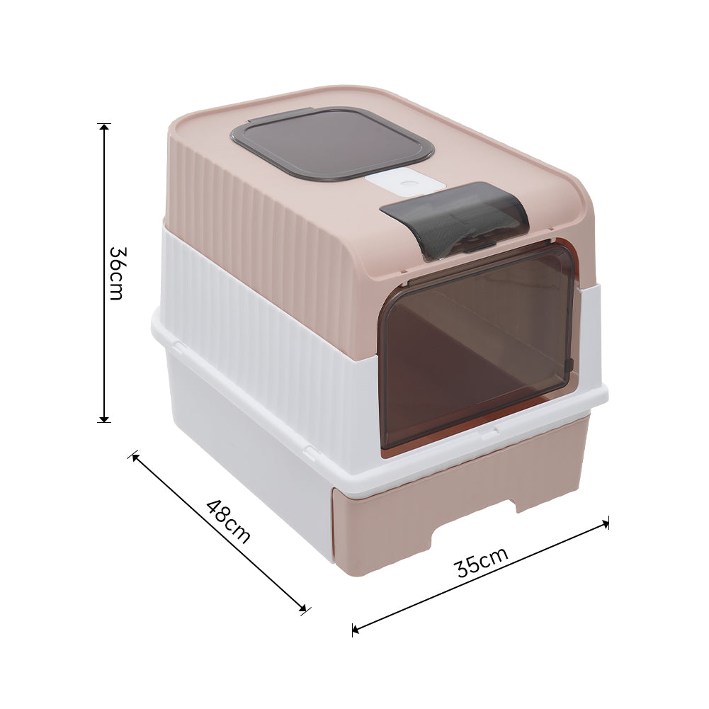 Fully Enclosed Cat Litter Box with UV Sterilization and Odour Control