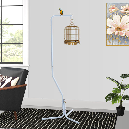 Metal Bird Cage Hanging Stand – Tripod Base for Home & Garden