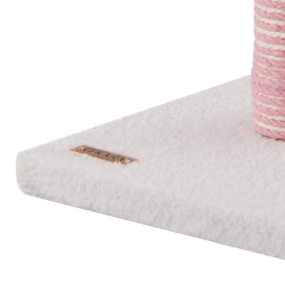 Flamingo Cat Scratching Post with Sisal Rope, Cozy Nest & Hanging Toy Ball – Space-Saving Design