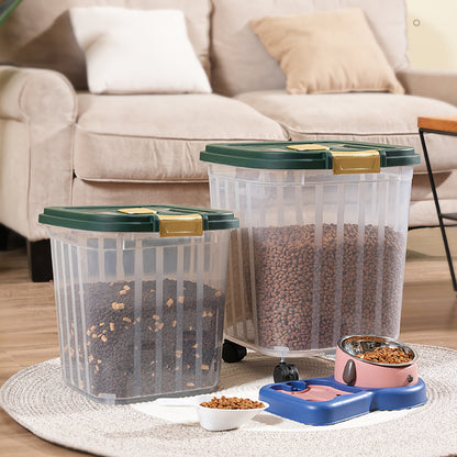 Large Capacity Dry Food Storage Container – 5kg Sealed Box with Measuring Cup