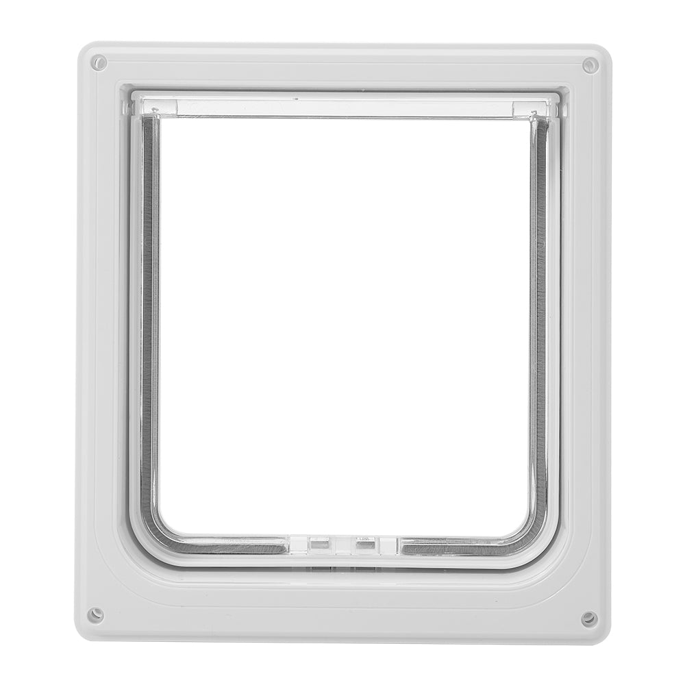 Pet Door with Rotary 4-Way Locking – Magnetic Closure, Durable ABS Material, Easy Installation for Large Pets