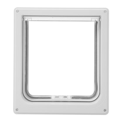 Pet Door with Rotary 4-Way Locking – Magnetic Closure, Durable ABS Material, Easy Installation for Large Pets
