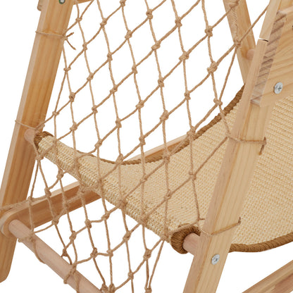 Wooden Cat Climbing Tower with Hammock & Scratching Post – Fun and Stylish Cat Tree for Scratching & Play