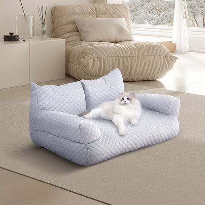 Ice Silk Cooling Pet Sofa Bed – Comfortable & Breathable Bed for Pets
