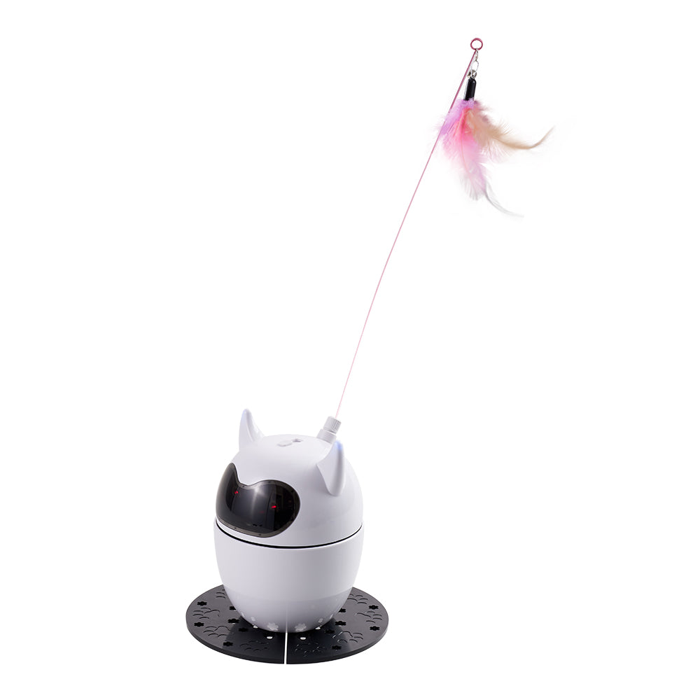 Rechargeable Automatic Cat Laser Toy with Remote Control – Interactive Fun with Adjustable Speed and Laser Patterns