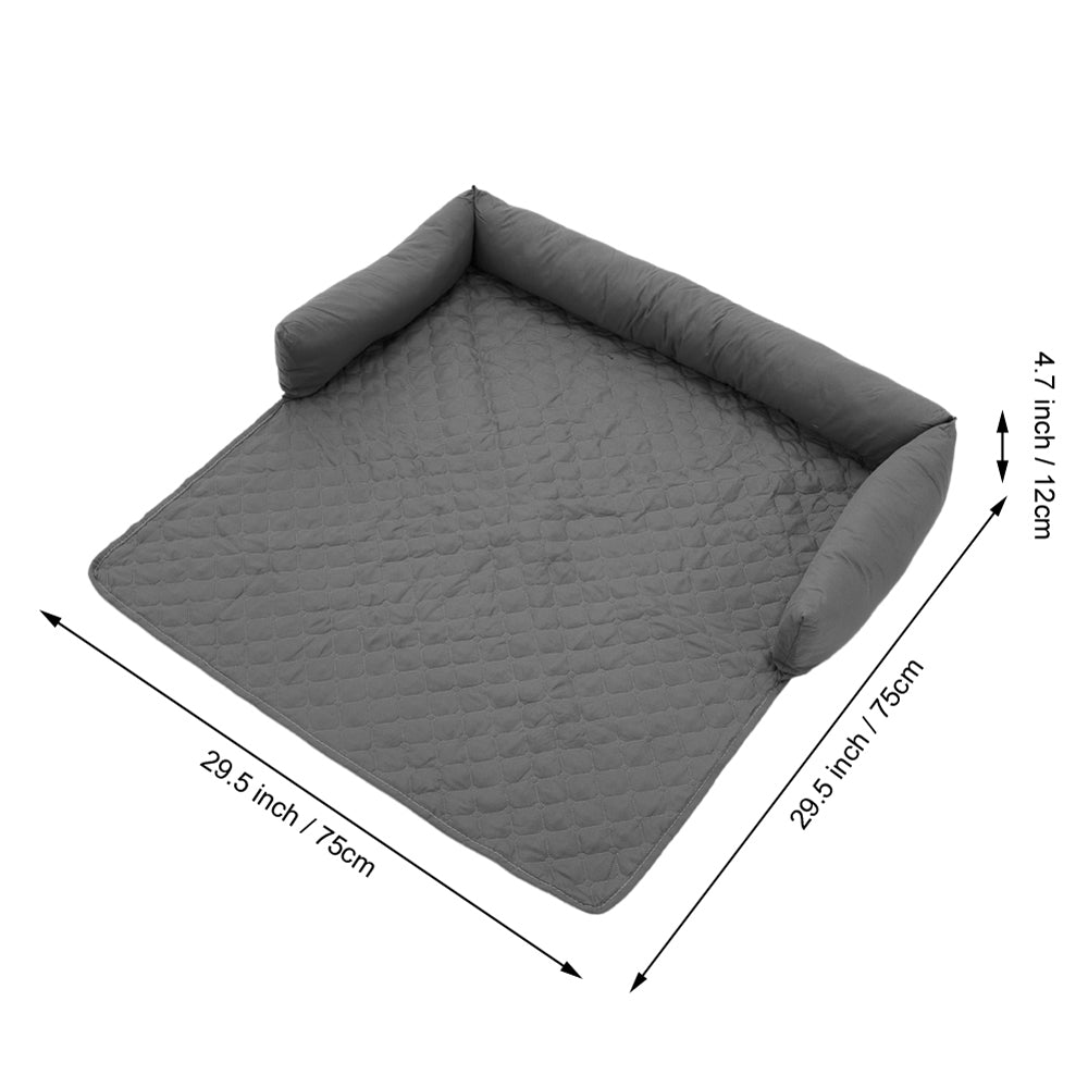 Waterproof Pet Bed Furniture Protector Mat with Pillow – Sofa Cover for Dogs & Cats