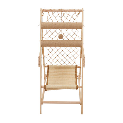 Wooden Cat Climbing Tower with Hammock & Scratching Post – Fun and Stylish Cat Tree for Scratching & Play