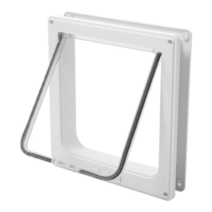 Pet Door with Rotary 4-Way Locking – Magnetic Closure, Durable ABS Material, Easy Installation for Large Pets