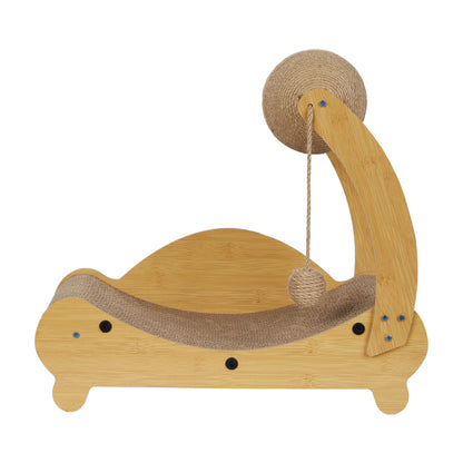 3-in-1 Cat Scratcher Bed – Cozy Resting Spot with Scratching and Play Features