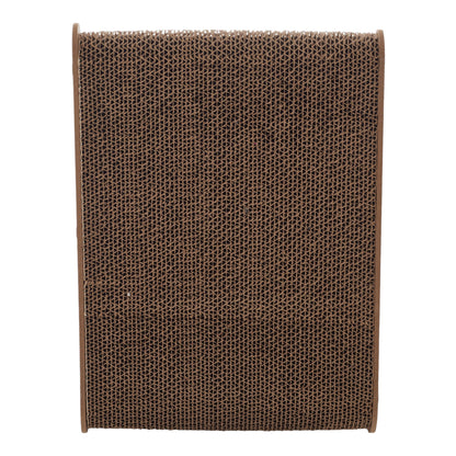 L-Shaped Corrugated Cat Scratching Pad with Interactive Ball Toy