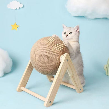 Cat Scratching Ball Natural Sisal Scratcher Pet Toy, CT0681