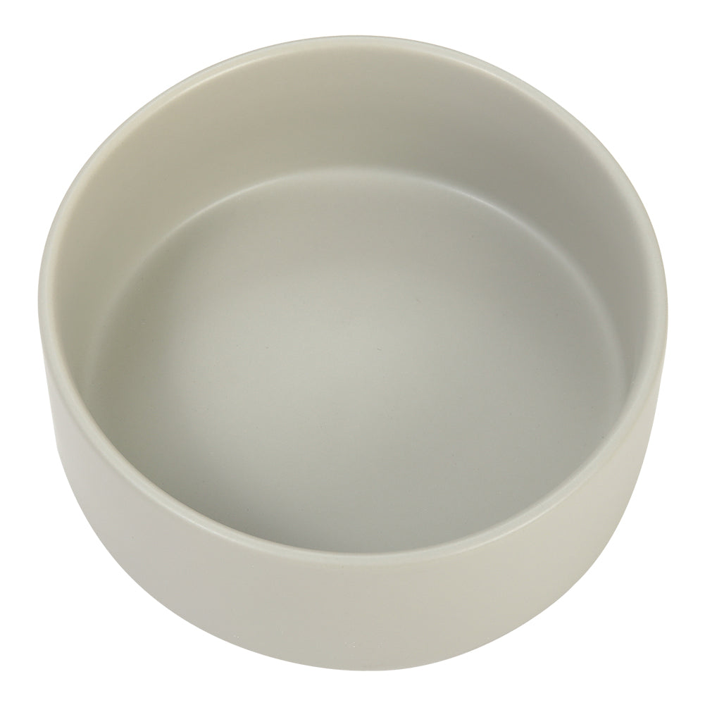 Double Ceramic Cat Bowl with Elevated Bamboo Stand – Durable, Easy-Clean Feeding Station