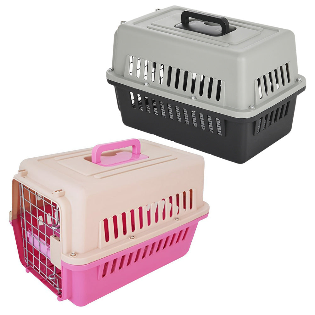 Hard-Sided Pet Travel Carrier – Compact & Secure Kennel for Small Pets