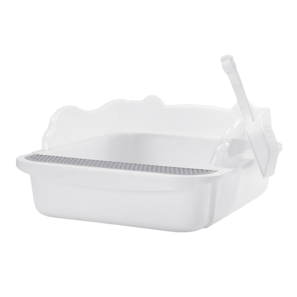 Semi-Closed Cat Litter Box – Splash-Proof, Odour Control, Travel-Friendly, for Large Cats