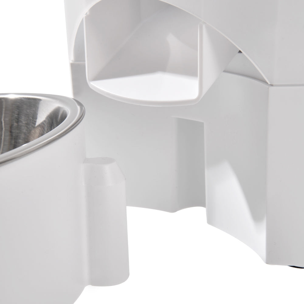 3L Dual Bowl Smart Pet Feeder – App Control, Voice Recording & Anti-Jam Design