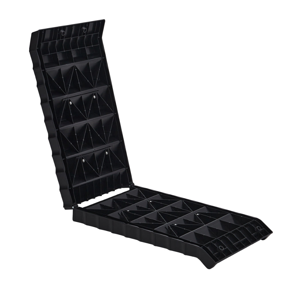 Folding Pet Ramp for Dogs – Lightweight Portable Stairs with Non-Slip Surface and Safety Rails