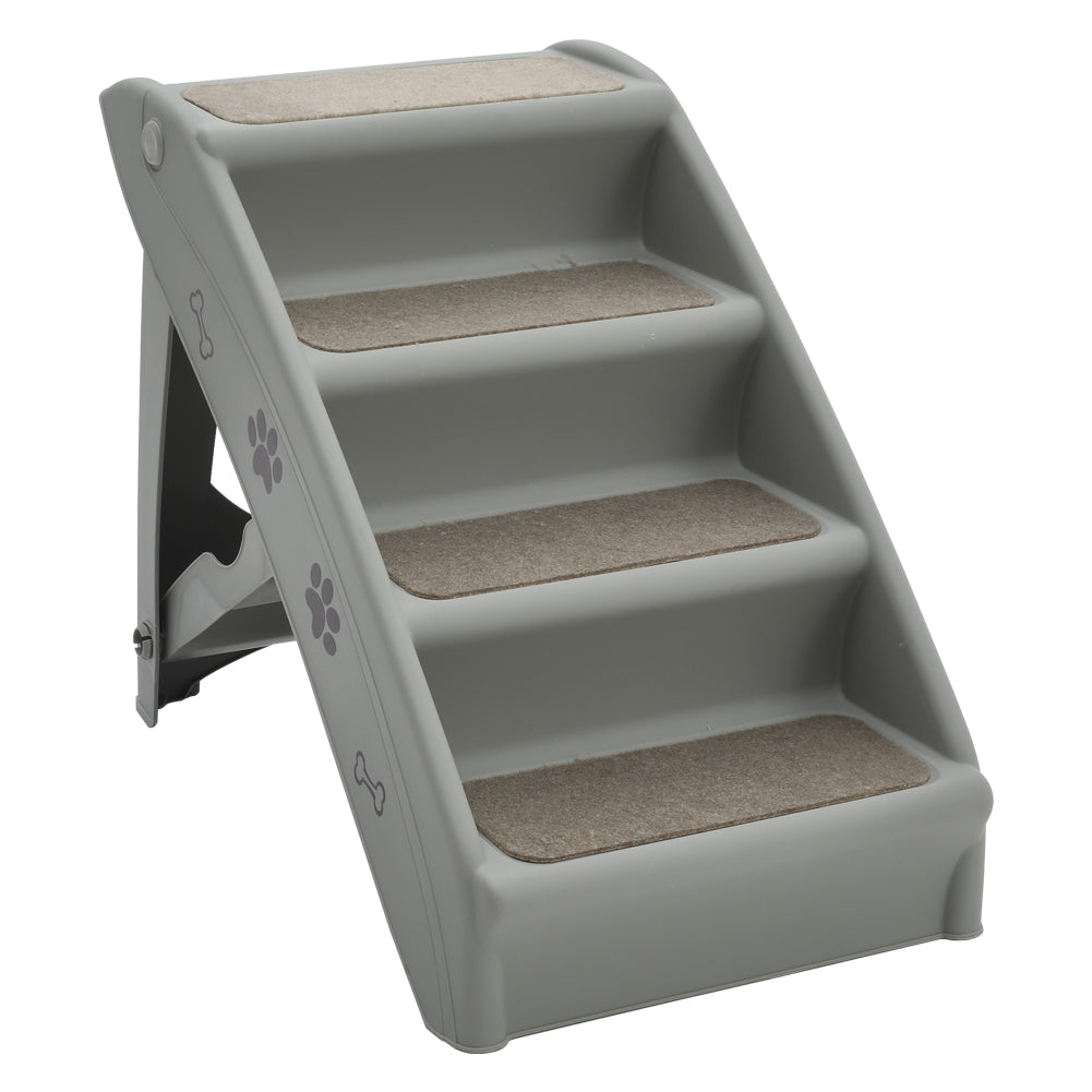 4-Step Plastic Foldable Pet Stair – Durable & Non-Slip Indoor Climbing Ladder for Pets