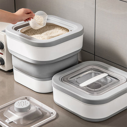 Collapsible Food Storage Container – Portable, Space-Saving Solution with Triple-Seal Freshness Protection
