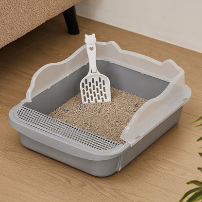 Semi-Closed Cat Litter Box – Splash-Proof, Odour Control, Travel-Friendly, for Large Cats