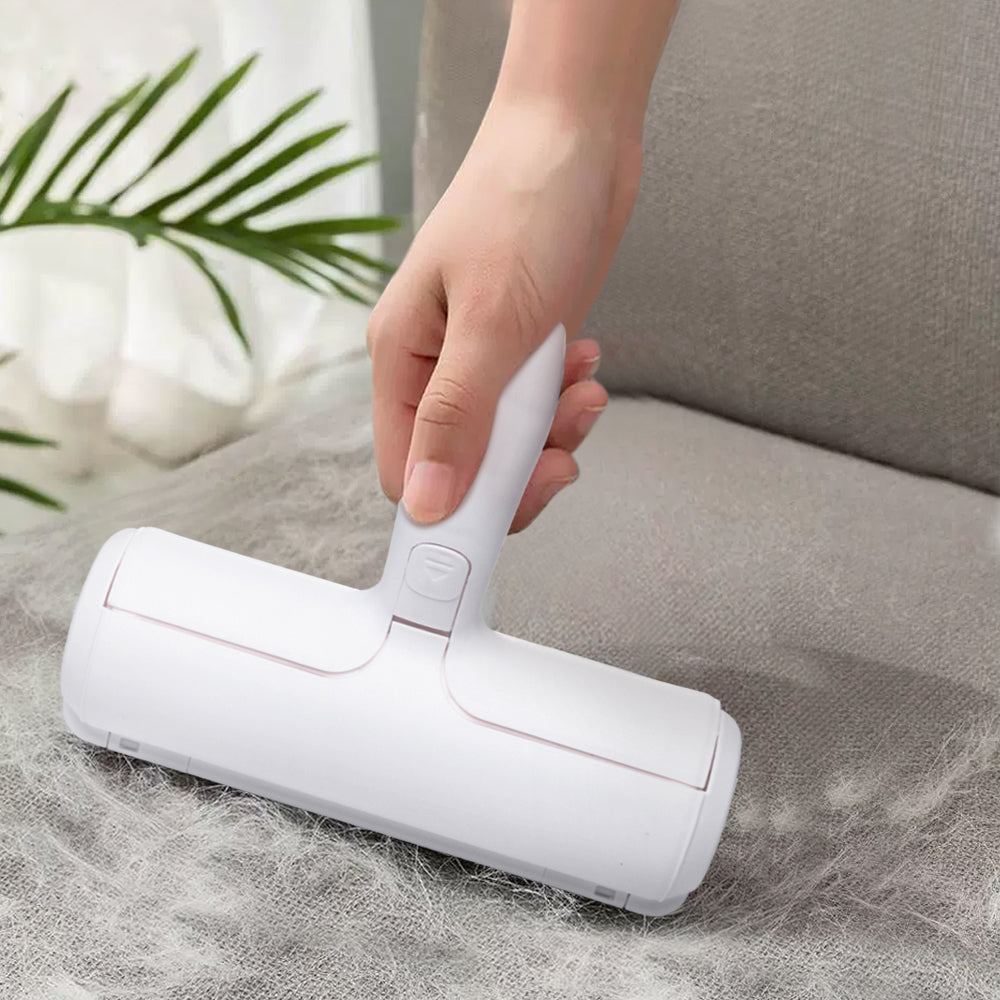 Red Pet Hair Remover Roller for Cats and Dogs – Eco-Friendly, Reusable Pet Hair Cleaner