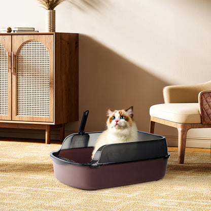 Large Anti-Splashing Detachable Cat Litter Box - Spacious & Easy to Clean
