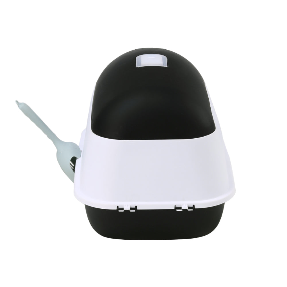 Detachable Hooded Cat Litter Box with Flip Top, Odour Control & Scoop – Compact & Easy Clean Design