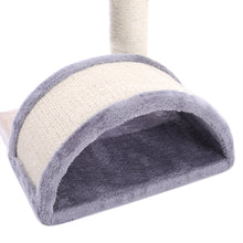 Multi-Level Cat Scratching Post – Sisal Arch with Plush Perch and Dangling Toys