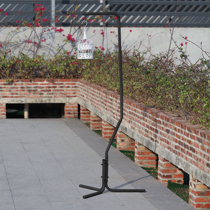 Metal Bird Cage Hanging Stand – Tripod Base for Home & Garden