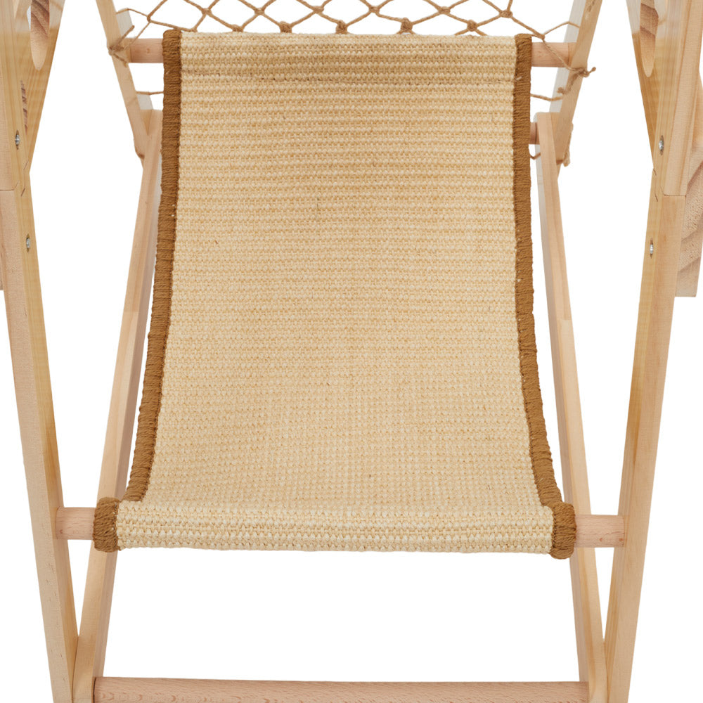 Wooden Cat Climbing Tower with Hammock & Scratching Post – Fun and Stylish Cat Tree for Scratching & Play
