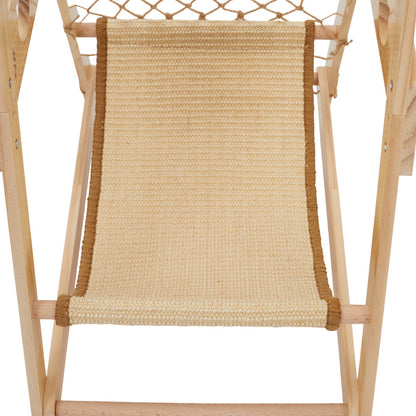 Wooden Cat Climbing Tower with Hammock & Scratching Post – Fun and Stylish Cat Tree for Scratching & Play