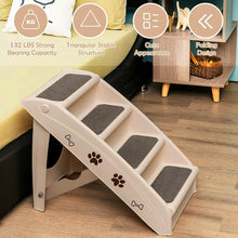 4-Step Foldable Pet Stairs - Durable Indoor Climbing Ladder for Cats & Dogs