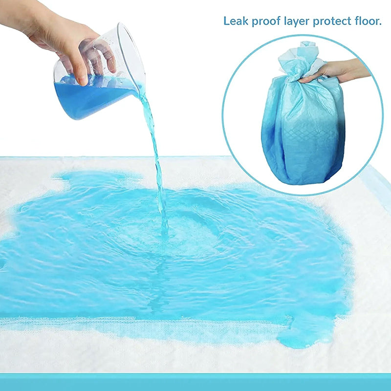 M-Size Disposable Training Pads for Puppies & Cats – 50-Pack, Quick Absorbency