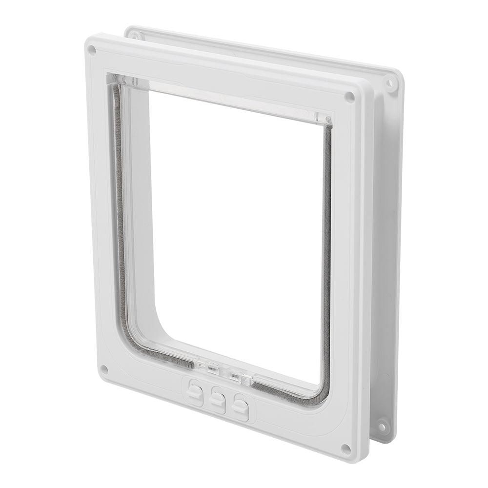 Pet Door with Rotary 4-Way Locking – Magnetic Closure, Durable ABS Material, Easy Installation for Large Pets