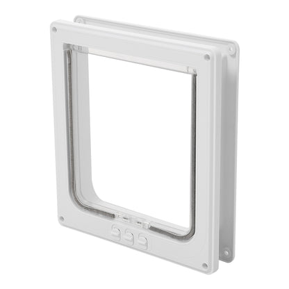 Pet Door with Rotary 4-Way Locking – Magnetic Closure, Durable ABS Material, Easy Installation for Large Pets