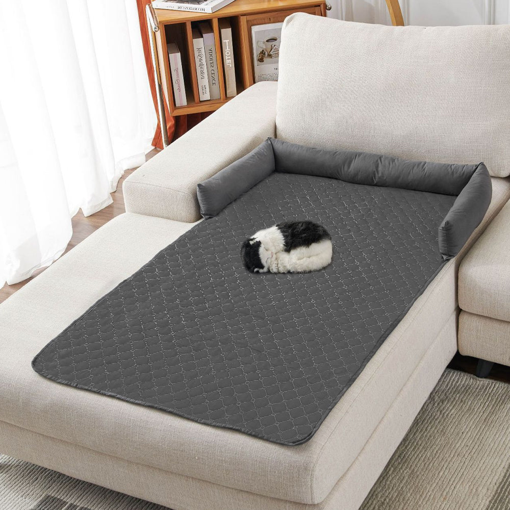 Waterproof Pet Bed Furniture Protector Mat with Pillow – Sofa Cover for Dogs & Cats