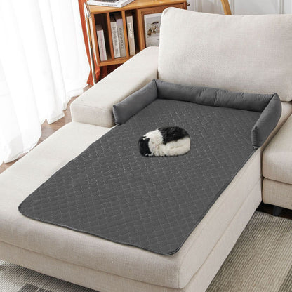 Waterproof Pet Bed Furniture Protector Mat with Pillow – Sofa Cover for Dogs & Cats