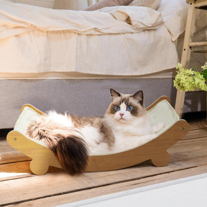 Sisal Cat Scratcher Bed – Dual-Purpose Rest & Scratch Station for Happy Cats