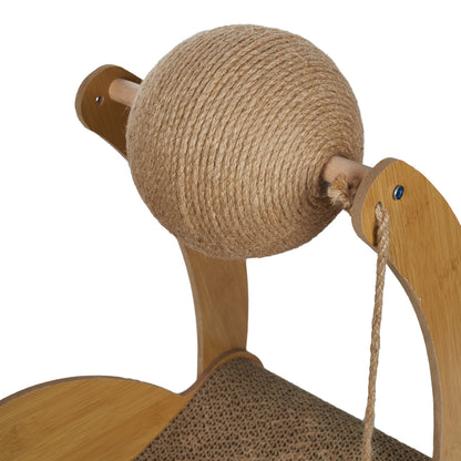 3-in-1 Cat Scratcher Bed – Cozy Resting Spot with Scratching and Play Features