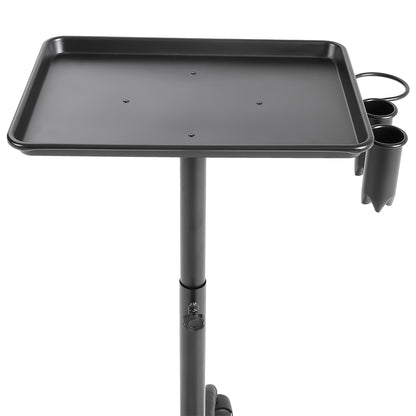 Adjustable Salon Tray Cart with Wheels – Mobile, Heat-Resistant, and Easy to Clean