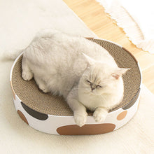Oval Cardboard Cat Scratching Board & Pet Bed – Eco-Friendly Claw Scratcher and Cozy Resting Spot