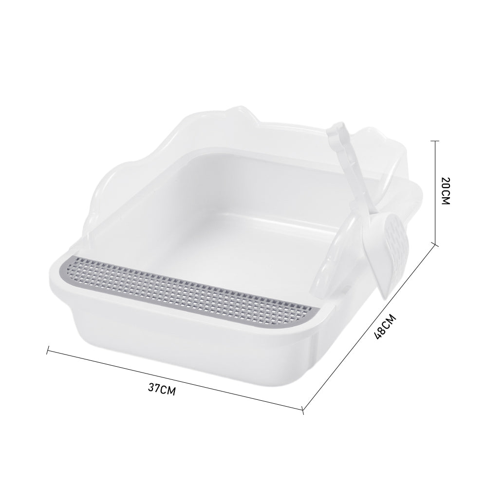 Semi-Closed Cat Litter Box – Splash-Proof, Odour Control, Travel-Friendly, for Large Cats