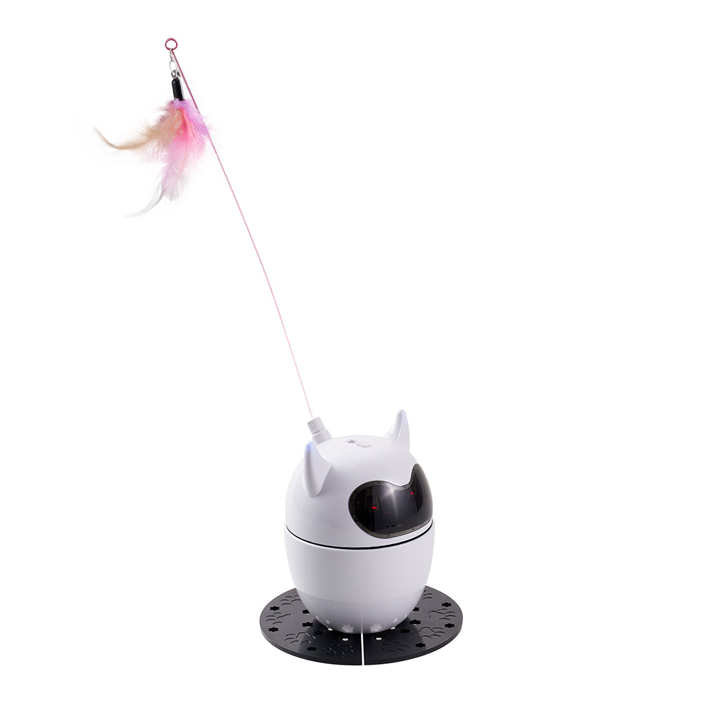 Rechargeable Automatic Cat Laser Toy with Remote Control – Interactive Fun with Adjustable Speed and Laser Patterns