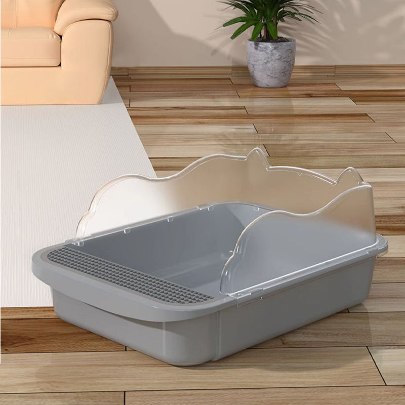 Semi-Closed Cat Litter Box – Splash-Proof, Odour Control, Travel-Friendly, for Large Cats