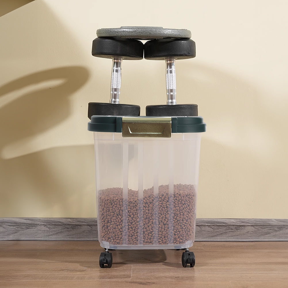 Large Capacity Dry Food Storage Container – 5kg Sealed Box with Measuring Cup