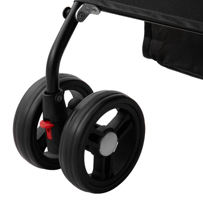 Detachable Pet Stroller with Rain Cover – Convertible Carrier for Cats and Dogs