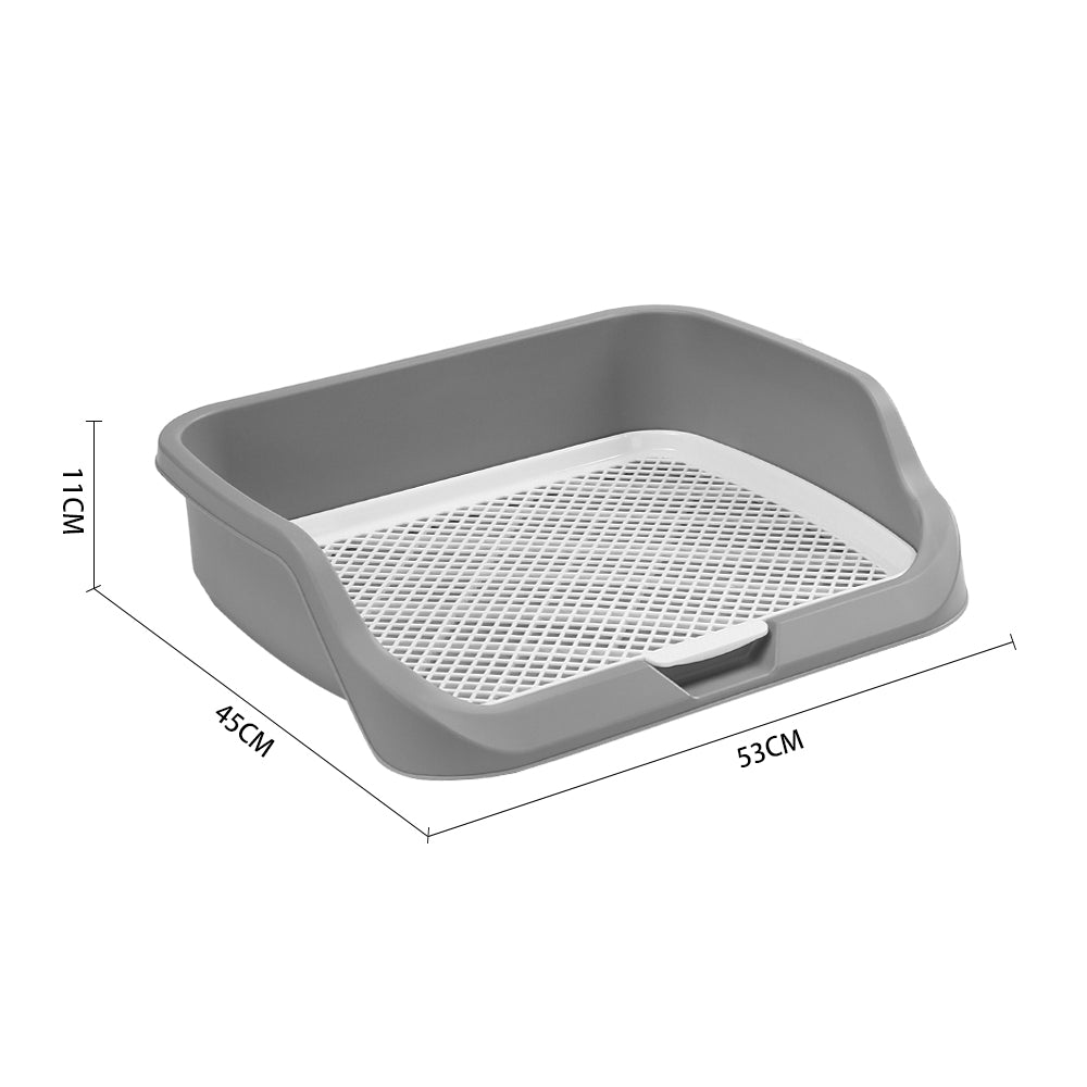 Extra Large Dog Potty Tray with Removable Post – Durable, Easy-Clean Indoor Potty Solution for Dogs