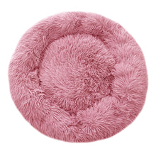 Calming Round Donut Plush Dog Cuddler Bed - Soft & Secure for Restful Sleep