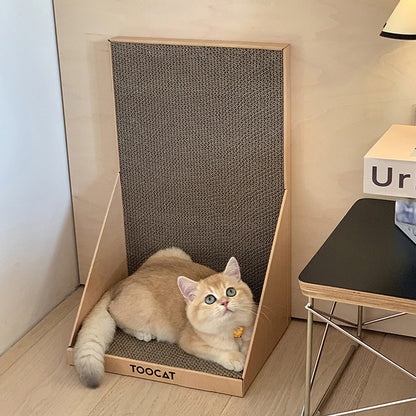 L-shaped Cat Scratching Board – Safe, Space-Saving and Ideal for Claw Care