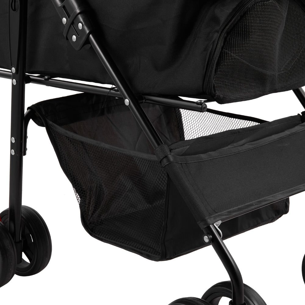 Detachable Pet Stroller with Rain Cover – Convertible Carrier for Cats and Dogs