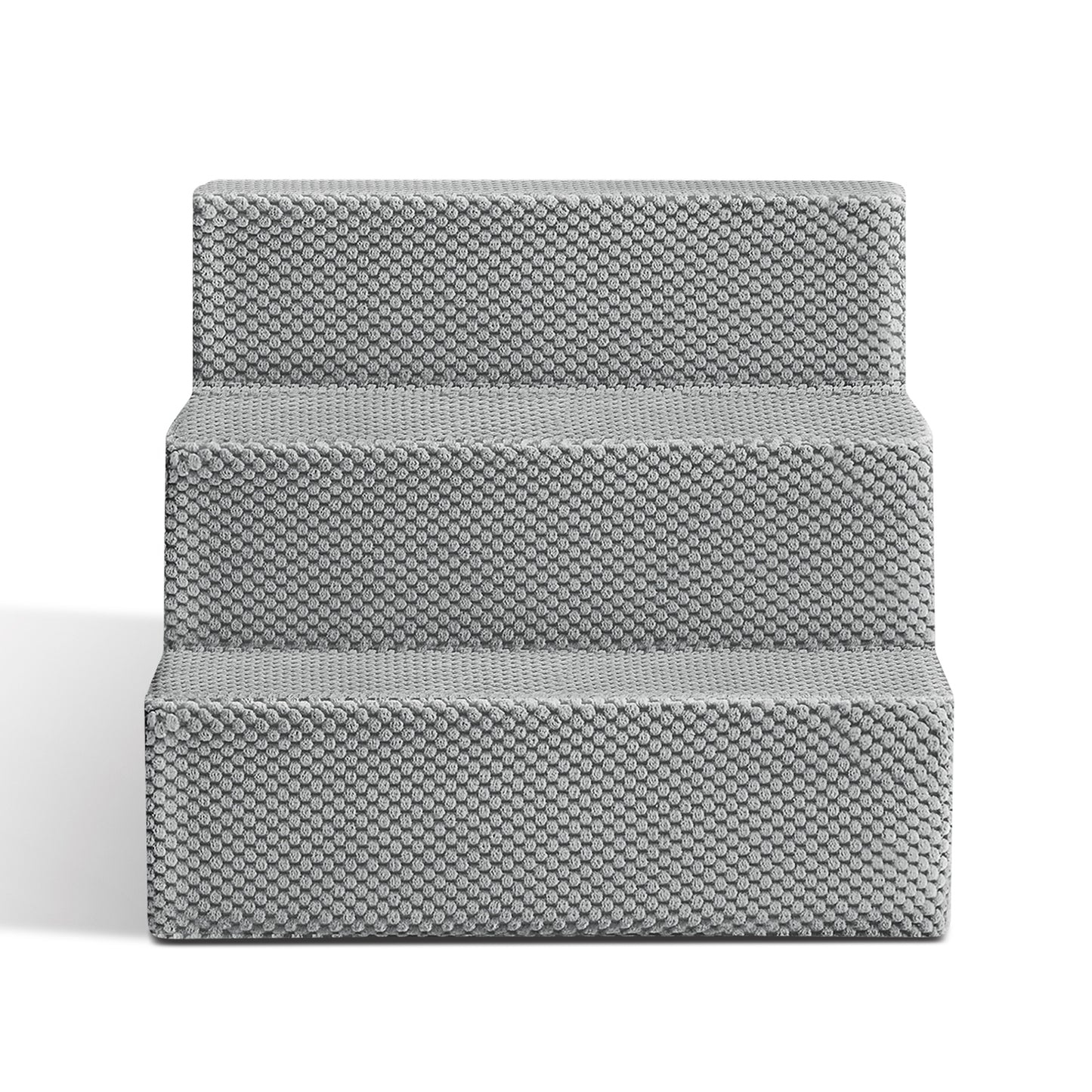 3/4/5-Step Non-Slip Dog Stairs with Washable Corduroy Cover – Grey